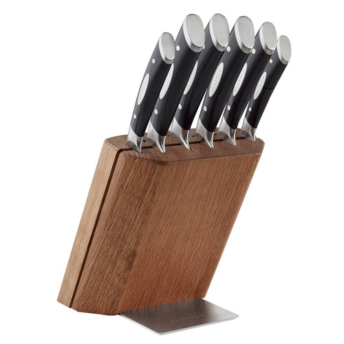 Scanpan Classic 7pc Oak Knife Block Set 7 Piece 
