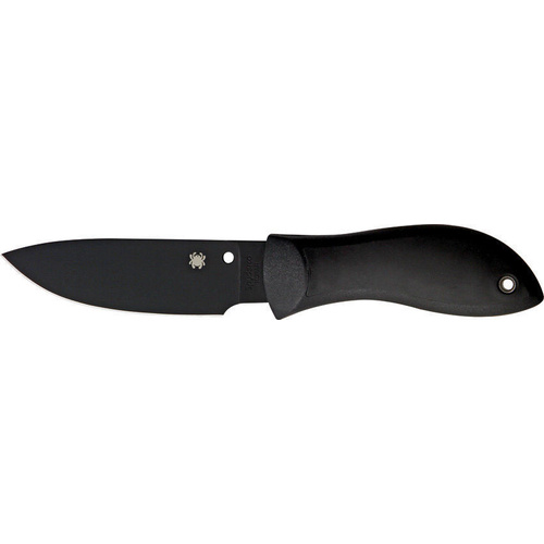 Moran Drop Point - Plain Black Blade FB02PBB SPYDERCO