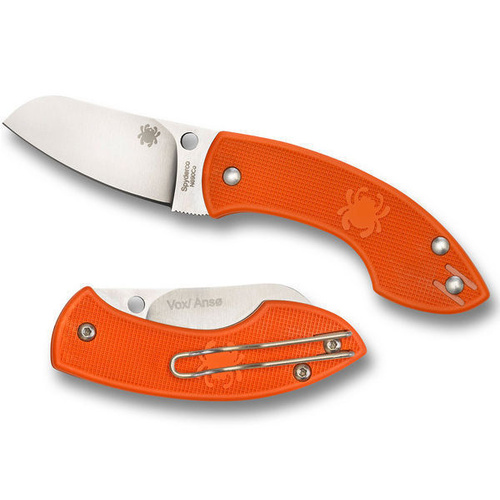 Pingo Lightweight Orange SLIPIT - Plain Blade C163POR SPYDERCO