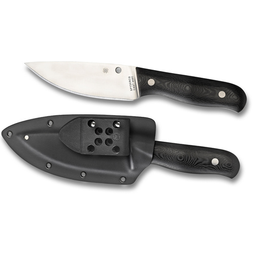SERRATA G-10 BLACK - PLAIN BLADE FB32GP SPYDERCO