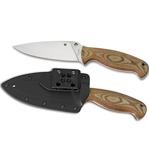 Temperance 2 Brown - Plain Blade YSFB05P2 SPYDERCO