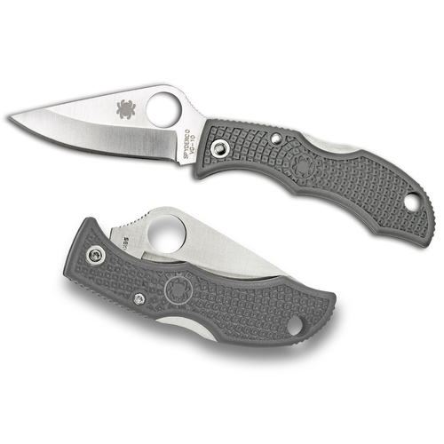 Spyderco Ladybug 3 Plain Blade Folding Knife | Green YSLFGP3