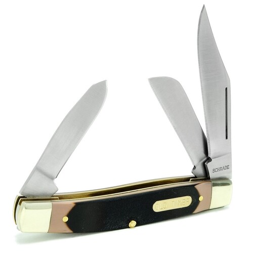 NEW SCHRADE OLD TIMER SENIOR STOCKMAN POCKET FOLDING KNIFE - 8OT