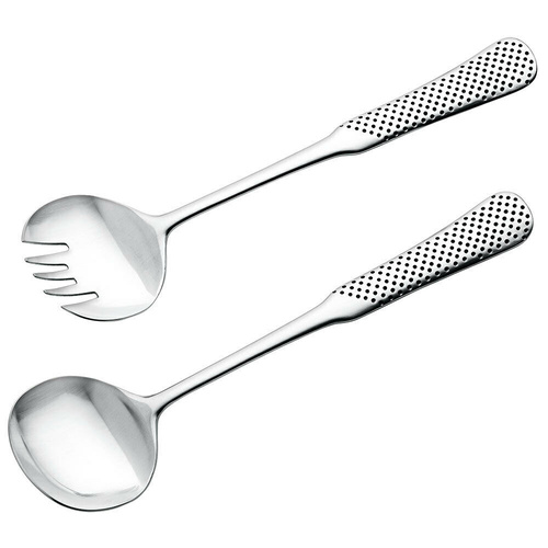 NEW GLOBAL 2 PIECE 2PC STAINLESS STEEL SALAD SERVING SET GT103/SB FREE SHIP