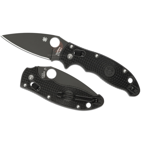 NEW SPYDERCO MANIX 2 LIGHTWEIGHT BLACK PLAIN BLACK BLADE KNIFE C101PBBK2