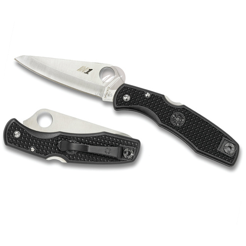 NEW SPYDERCO PACIFIC SALT H1 LIGHTWEIGHT BLACK PLAIN BLADE KNIFE C91PBK
