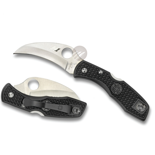 NEW SPYDERCO TASMAN SALT H1 LIGHTWEIGHT BLACK PLAIN BLADE KNIFE C106PBK