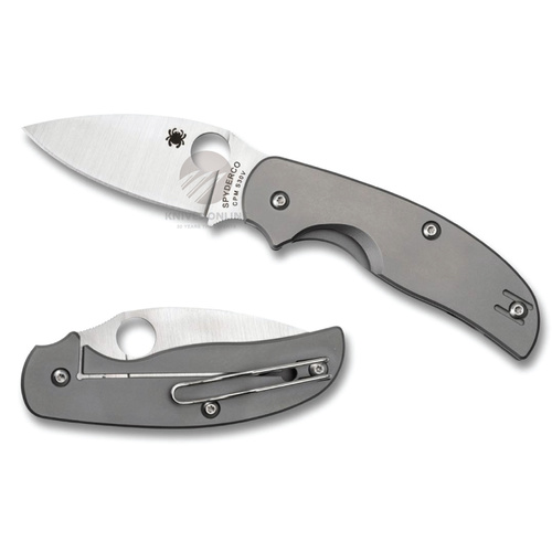 NEW SPYDERCO SAGE 2 RIL PLAIN BLADE FOLDING KNIFE C123TIP