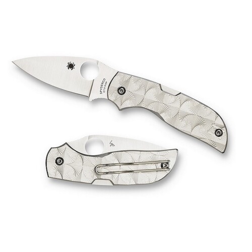 Spyderco Chaparral Titanium CTS XHP Plain Blade Knife YSC152STIP