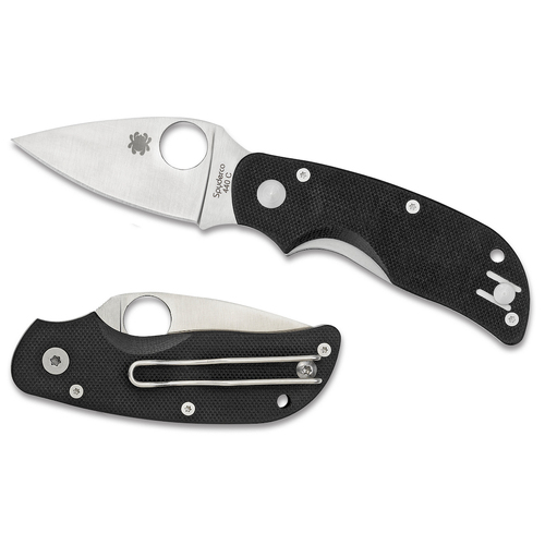 Spyderco Cat G-10 Black Plain Blade YSC129GP