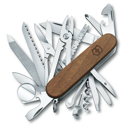 Victorinox Swiss Champ Walnut Wood Swiss Army Knife | 29 Functions
