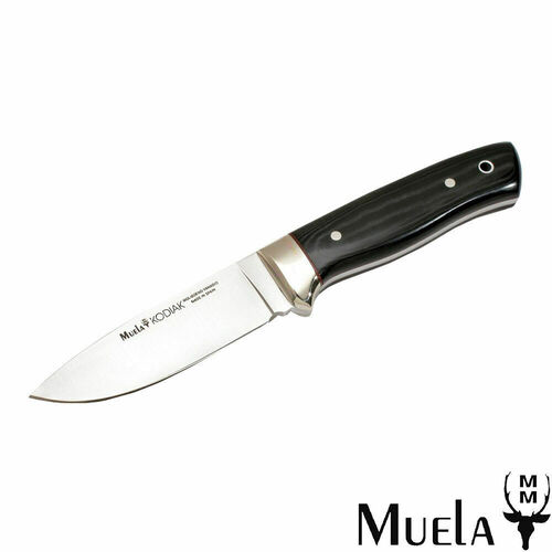 NEW MUELA KODIAK 10 HUNTING FISHING KNIFE - BLACK MICARTA HANDLE