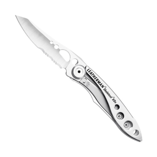 LEATHERMAN SKELETOOL KBX FOLDING POCKET KNIFE COMBO BLADE STAINLESS