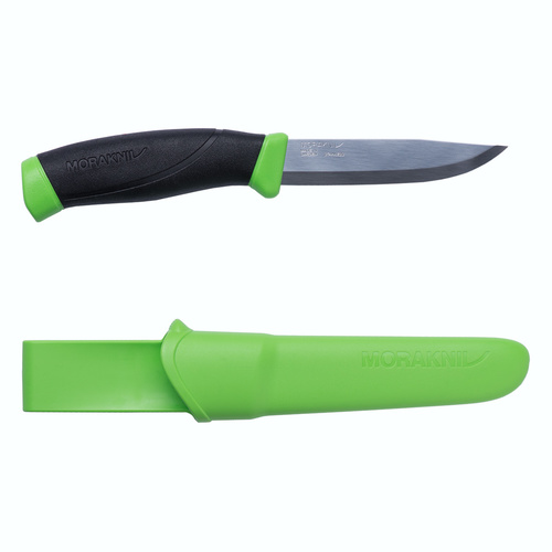 NEW MORAKNIV COMPANION OUTDOOR SPORTS KNIFE + SHEATH GREEN 12091