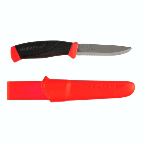 MORAKNIV COMPANION F RESCUE SERRATED EDGE OUTDOOR KNIFE + SHEATH 12213 BLUNT POINT 