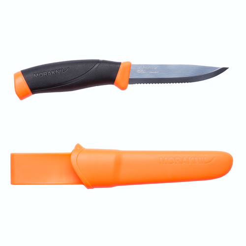 MORAKNIV COMPANION F SERRATED EDGE OUTDOOR KNIFE + SHEATH 12214 SHARP POINT