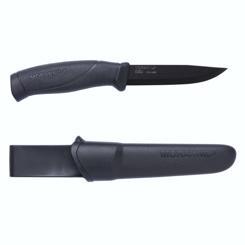 MORAKNIV COMPANION BLACK BLADE OUTDOOR SPORTS KNIFE + SHEATH 12553 SWEDEN