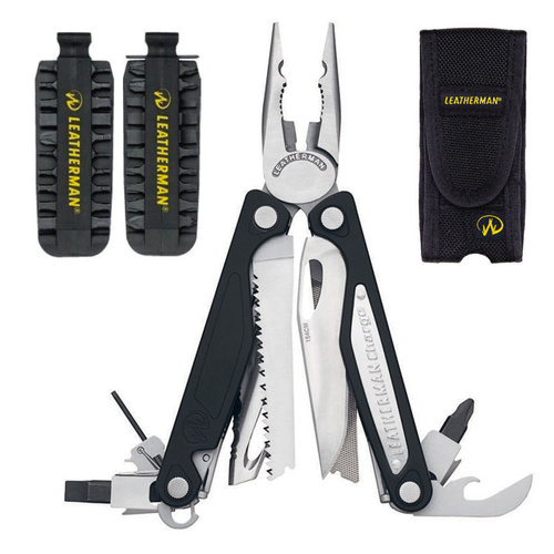 NEW LEATHERMAN CHARGE ALX ALUMINIUM HANDLES MULTITOOL + NYLON SHEATH + BIT KIT