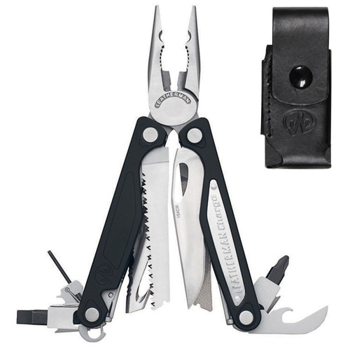 NEW LEATHERMAN CHARGE ALX ALUMINIUM HANDLES MULTITOOL + SHEATH NYLON OR LEATHER [Sheath: Leather]