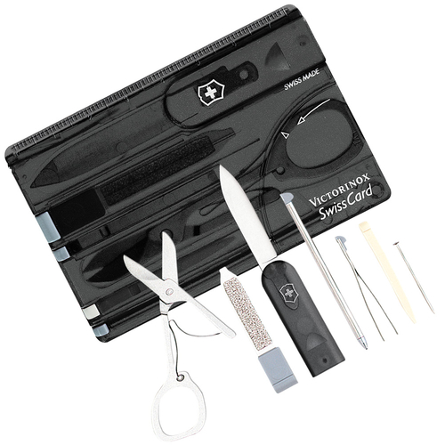 Victorinox Swiss Army SwissCard | Black Translucent	10 Functions