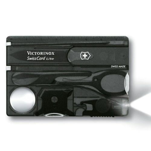 VICTORINOX SWISS ARMY SWISSCARD LED LITE - BLACK