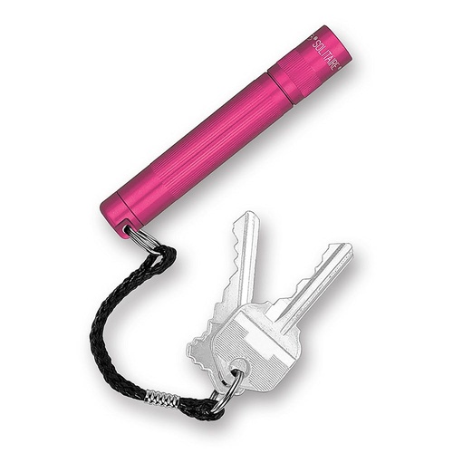 MAGLITE SOLITAIRE FLASHLIGHT HOT PINK MADE IN USA