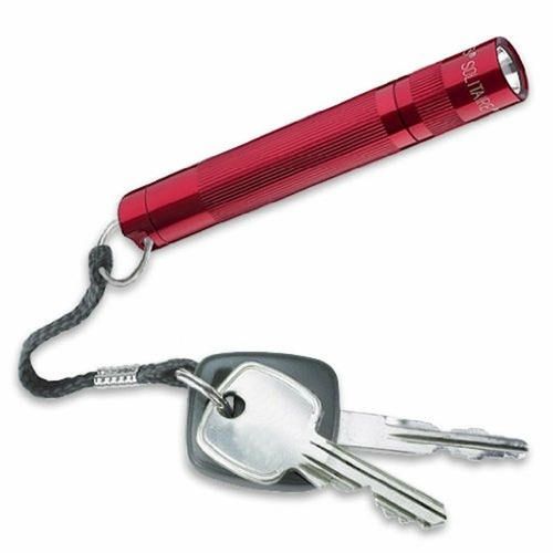 MAGLITE SOLITAIRE FLASHLIGHT RED MADE IN USA