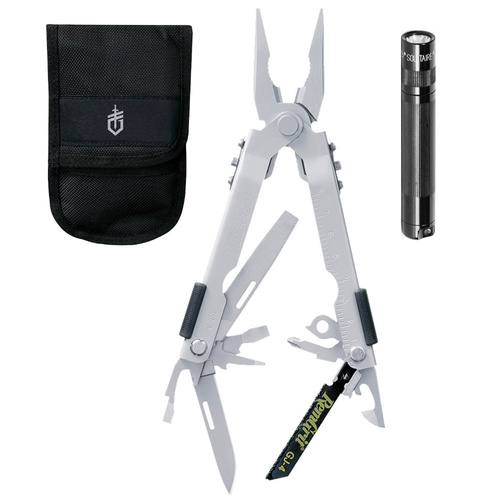 GERBER MAINTANENCE KIT MULTI PLIER 600 W/SHEATH & FLASHLIGHT COMBO 07570