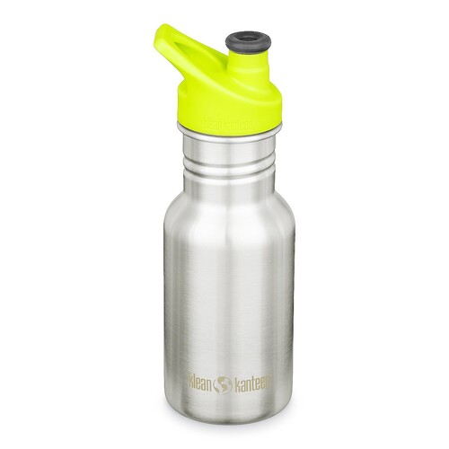 Klean Kanteen 12oz / 355ml Kid Classic Narrow w/ Sports Cap Water Bottle Brushed Stainless