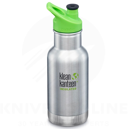 KLEAN KANTEEN KIDS SPORTS CAP 355ML 12OZ STAINLESS INSULATED CLASSIC BOTTLE