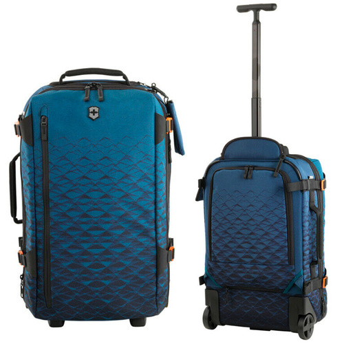 VICTORINOX VX TOURING 40L WHEELED EXPANDABLE 2-IN-1 BACKPACK CARRY-ON TEAL 