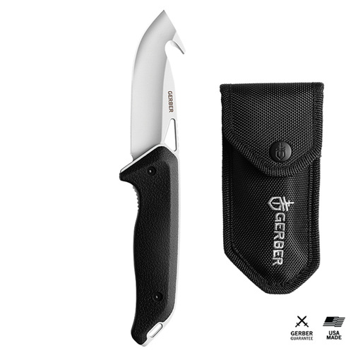 GERBER MOMENT GUT HOOK FOLDING KNIFE & SHEATH 31002212