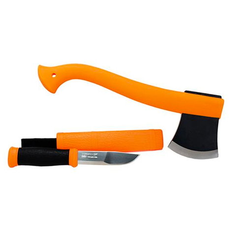 NEW MORAKNIV OUTDOOR AXE & KNIFE KIT - 2 PACK ORANGE