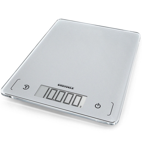 SOEHNLE PAGE COMFORT 300 DIGITAL 10KG/1G INCREMENTAL CAPACITY SLIM GREY KITCHEN SCALE 61504