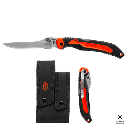 Gerber Vital Big Game Folding Knife | Orange Handle