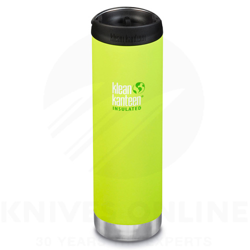 KLEAN KANTEEN TKWIDE 20oz 592ml INSULATED LIME JUICY PEAR W/ CAFE CAP