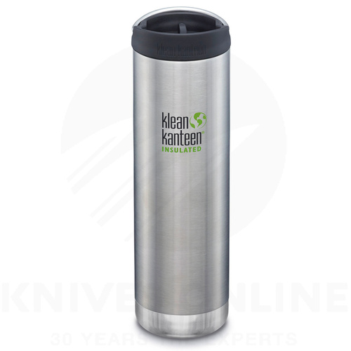Klean Kanteen 20oz 592ml TKWide Insulated W/ Cafe Cap Drink Bottle Stainless