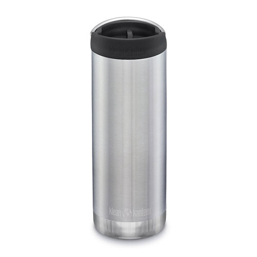 Klean Kanteen 16oz 473ml TKWide Insulated W/ Cafe Cap Bottle Brushed Stainless