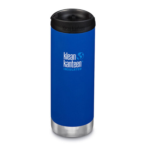 KLEAN KANTEEN 473ML / 16OZ TKWIDE INSULATED DEEP SURF W/ CAFE CAP