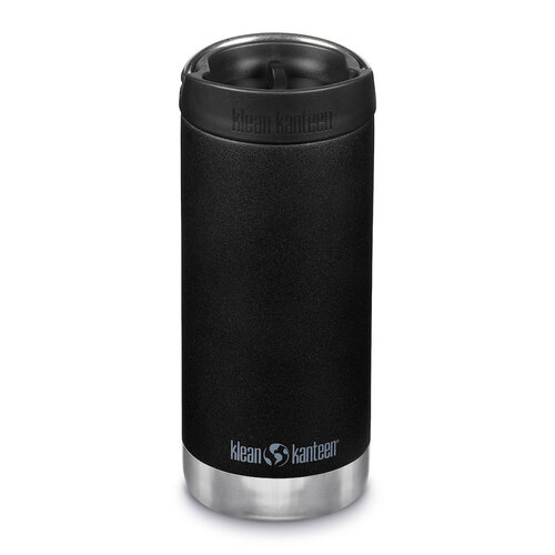 Klean Kanteen 12oz 355ml TKWide Insulated W/ Cafe Cap Bottle Black