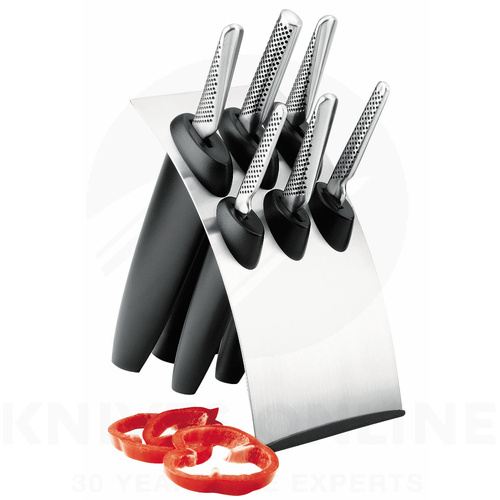 New Global Millennium 7 Piece Knife Block Set Japan Japanese Knives Save