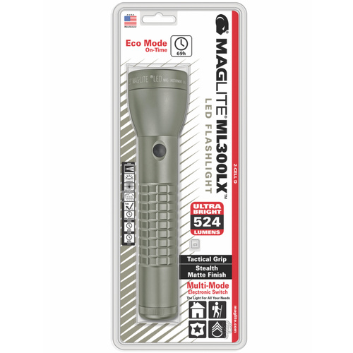 NEW MAGLITE 2D CELL FOLIAGE GREEN LED FLASHLIGHT ML300LX MADE IN USA