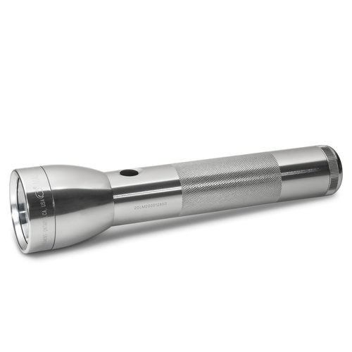 NEW MAGLITE 2D CELL SILVER LED FLASHLIGHT ML300L MADE IN USA