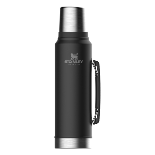 Stanley Classic 1 Litre Vacuum Insulated Bottle / Flask | Black