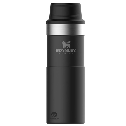 STANLEY CLASSIC 473ML 16OZ INSULATED TRIGGER ACTION TRAVEL MUG - BLACK