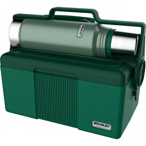 NEW STANLEY HERITAGE 6.6L 7QT COOLER + 1L FLASK BOTTLE COMBO | GREEN 