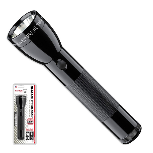 MAGLITE 2D BLACK ML300L LED FLASHLIGHT 3RD GENERATION MADE IN USA 89335