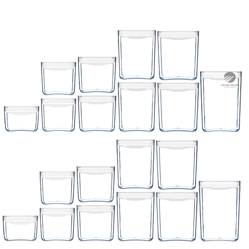 NEW CLICKCLACK 20 PIECE PANTRY STARTER CONTAINER SET AIR TIGHT 20PC