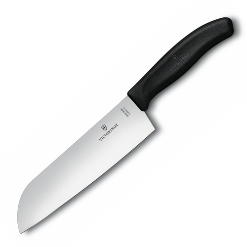 Victorinox Santoku Knife 17cm Wide Blade 6.8503.17B | Black